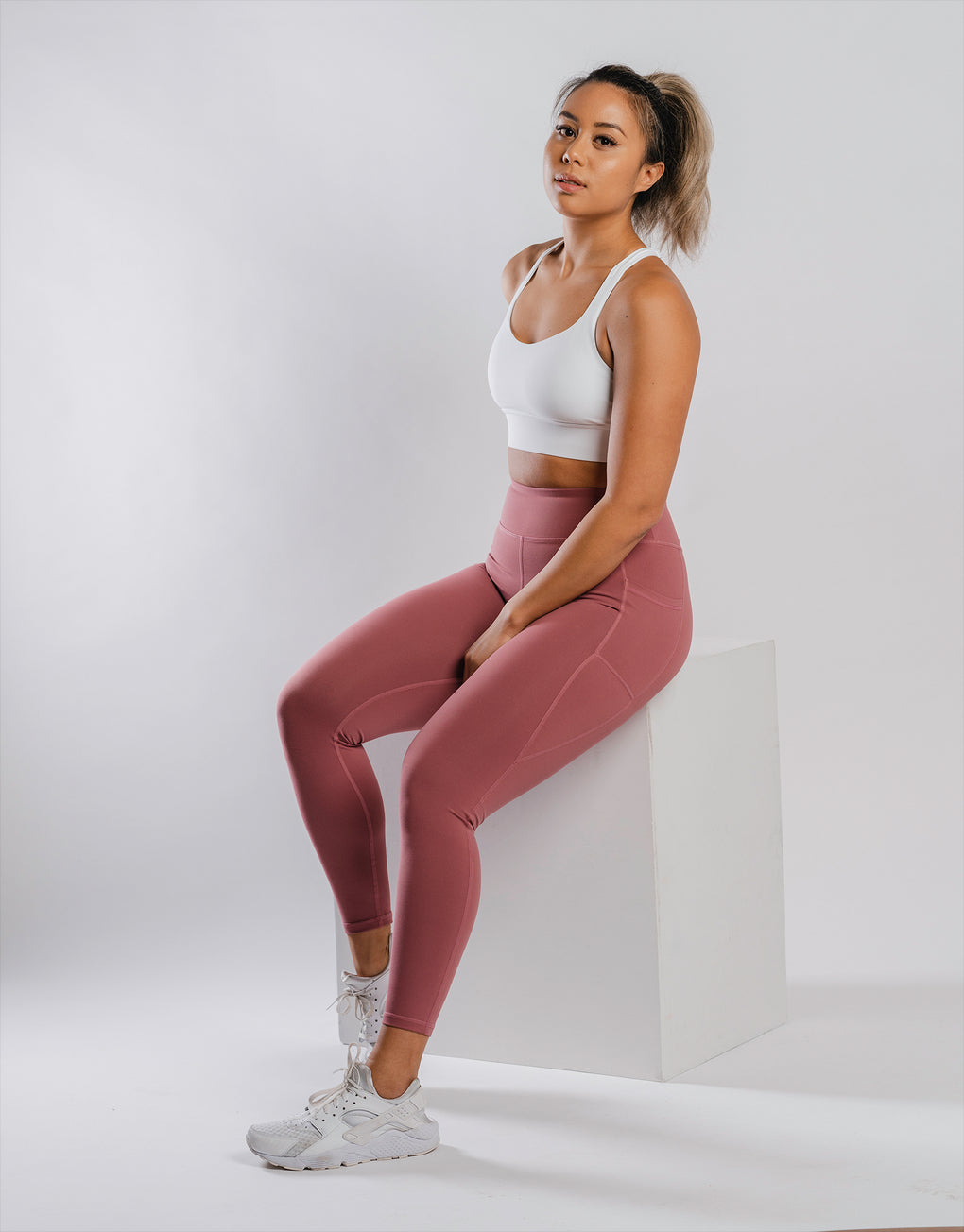 NWT Sweaty Betty 360 Seamless Yoga Leggings Womens Size XS Extra Small Pink  $108 