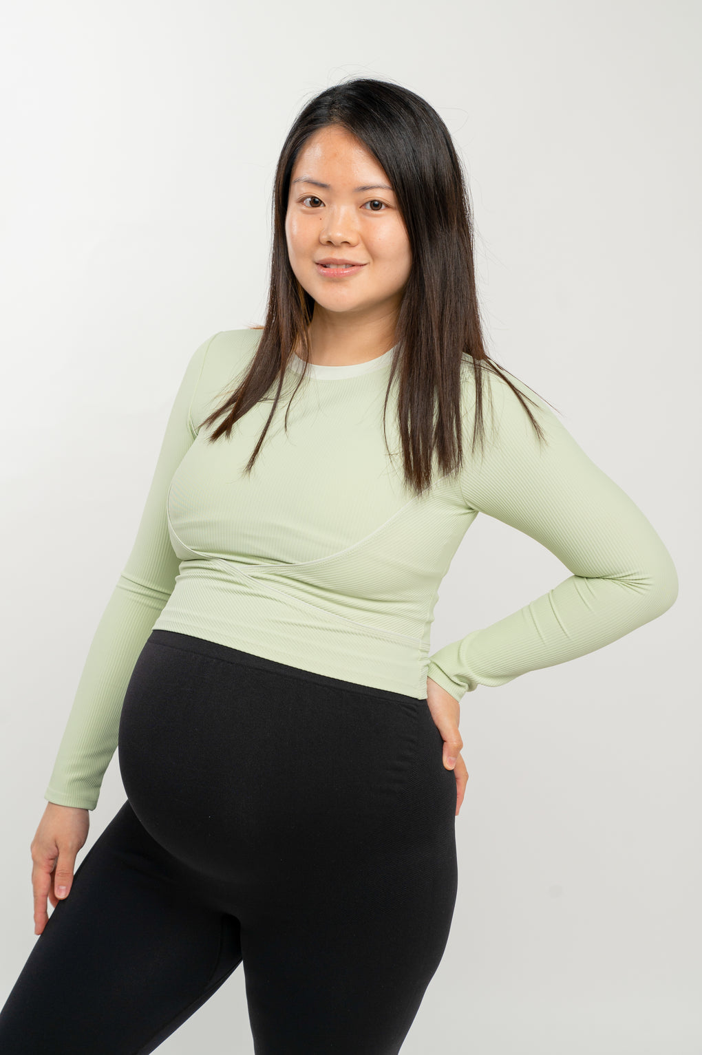 ASOS DESIGN Maternity two-piece legging in tonal tie dye